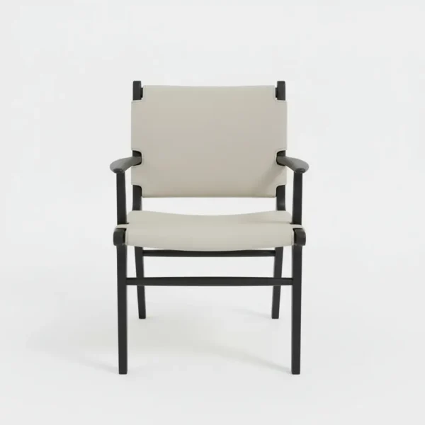 Ghế ăn gỗ sồi bọc da yên ngựa hàng xuất khẩu cao cấp - SP17347