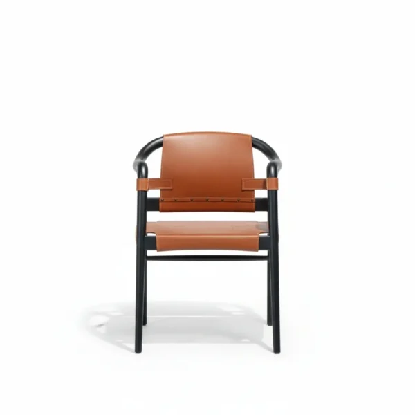 Ghế ăn gỗ sồi Mỹ da yên ngựa cao cấp hàng xuất khẩu - SP17360