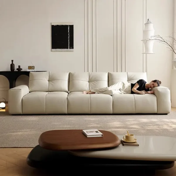 Ghế Sofa Văng Da Chần Khối Hiện Đại Phong Cách Sang Trọng - SP16221