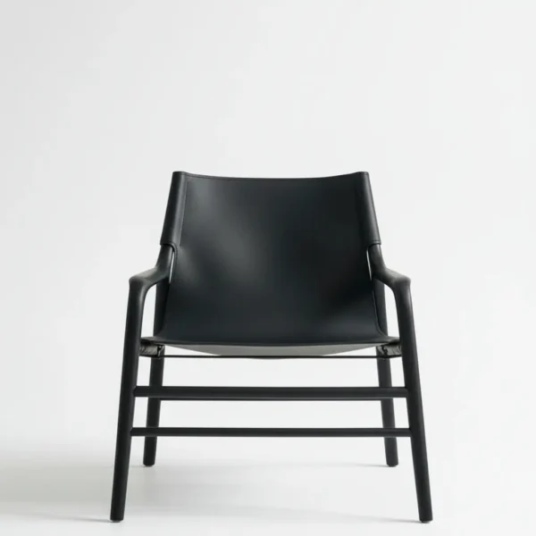 Ghế thư giãn gỗ tự nhiên đệm da yên ngựa cao cấp hàng xuất khẩu - SP17961