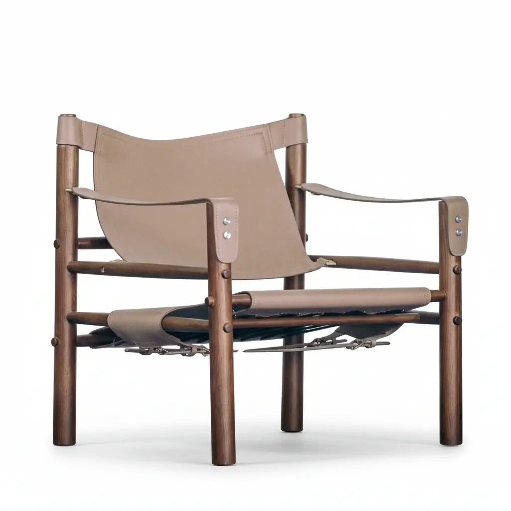 Ghế thư giãn khung gỗ đệm da yên ngựa cao cấp hàng xuất khẩu - SP18151 18 ghe thu gian khung go dem da yen ngua cao cap hang xuat khau sp18151 2