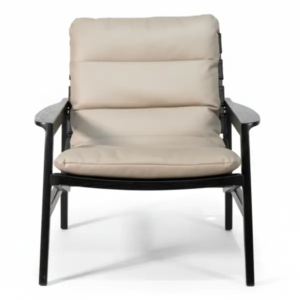 Ghế thư giãn khung gỗ tự nhiên nệm da êm ái hàng xuất khẩu - SP17952