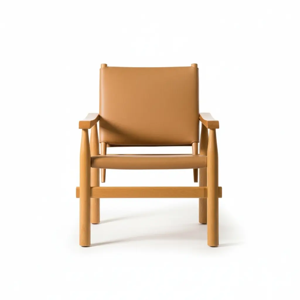 Ghế thư giãn khung gỗ tự nhiên nệm da hiện đại hàng xuất khẩu - SP18110 1 Ghế thư giãn khung gỗ tự nhiên nệm da hiện đại hàng xuất khẩu - SP18110