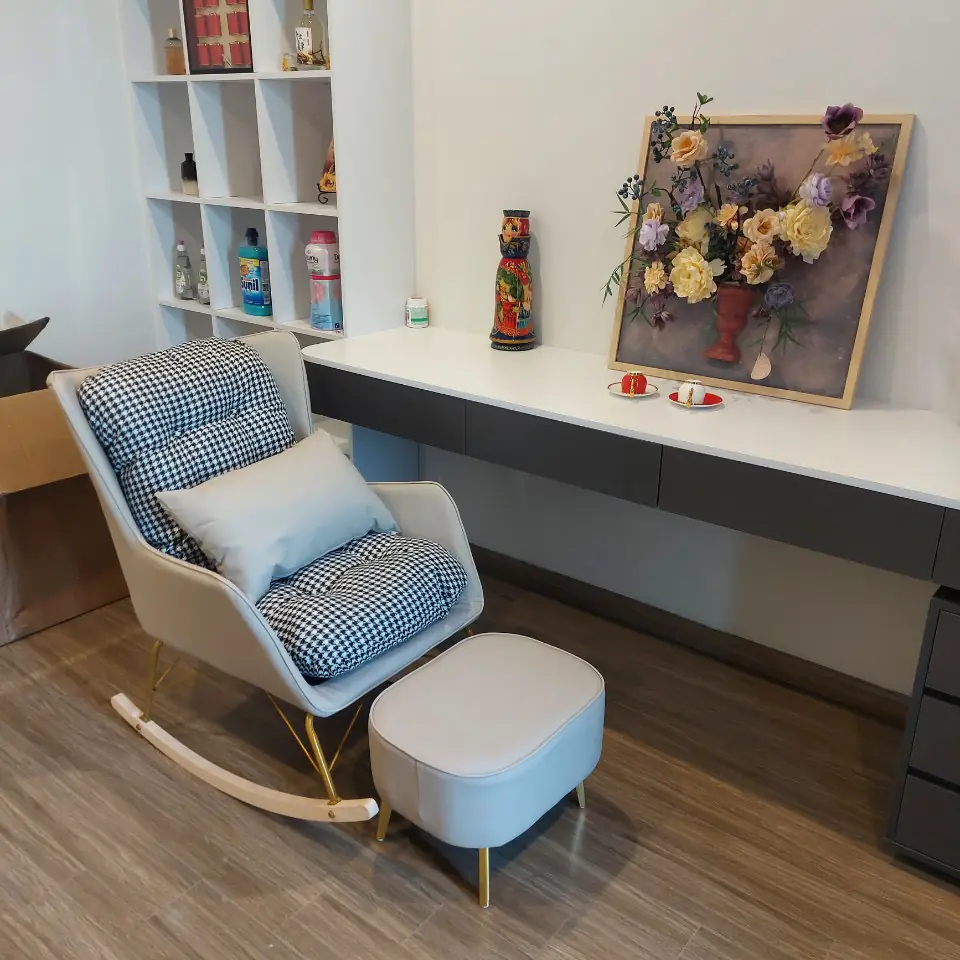 Ghế thư giãn nệm vải khung vuông hiện đại - SP17919 12 ghe thu gian nem vai khung vuong hien dai sp17919