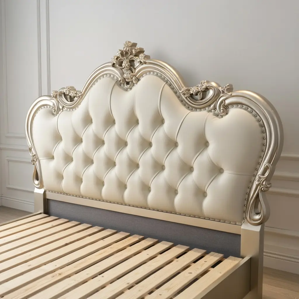 Giường ngủ bọc da chần nút phong cách hoàng gia cao cấp - SP18325 11 giuong ngu boc da chan nut phong cach hoang gia cao cap sp18325 3