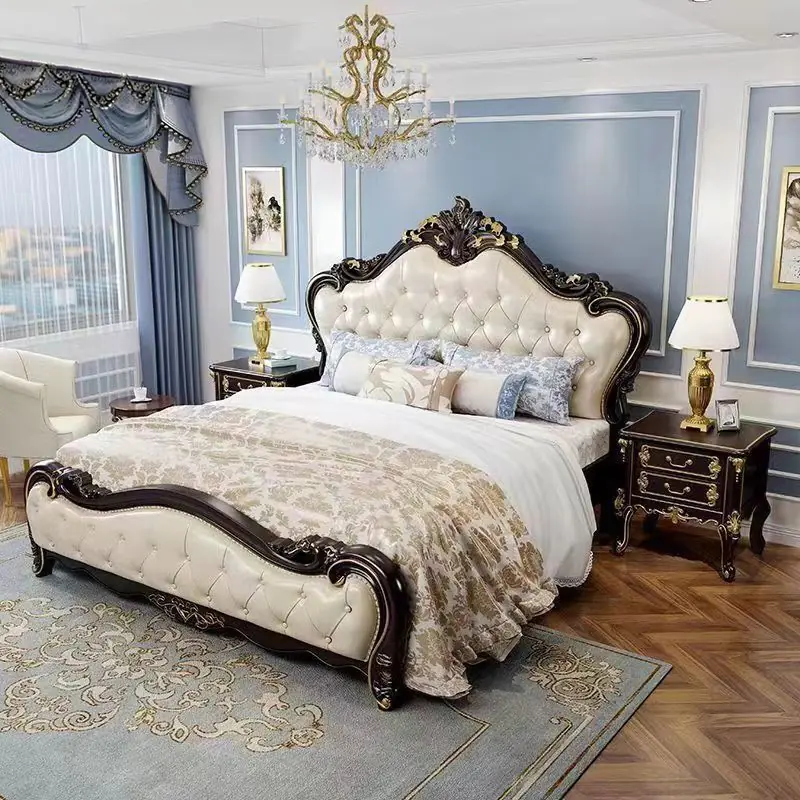 Giường Ngủ Bọc Da Thiết Kế Tân Cổ Điển Sang Trọng - SP16012 10 giuong ngu boc da thiet ke tan co dien sang trong sp16012 1