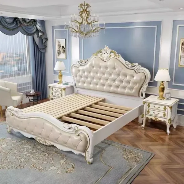 Giường Ngủ Bọc Da Thiết Kế Tân Cổ Điển Sang Trọng - SP16012 7 giuong ngu boc da thiet ke tan co dien sang trong sp16012