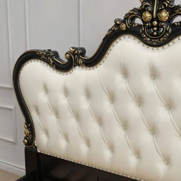 Giường ngủ bọc da viền đen quý phái phong cách Tân cổ điển cao cấp - SP18331 9 giuong ngu boc da vien den quy phai phong cach tan co dien cao cap sp18331 4