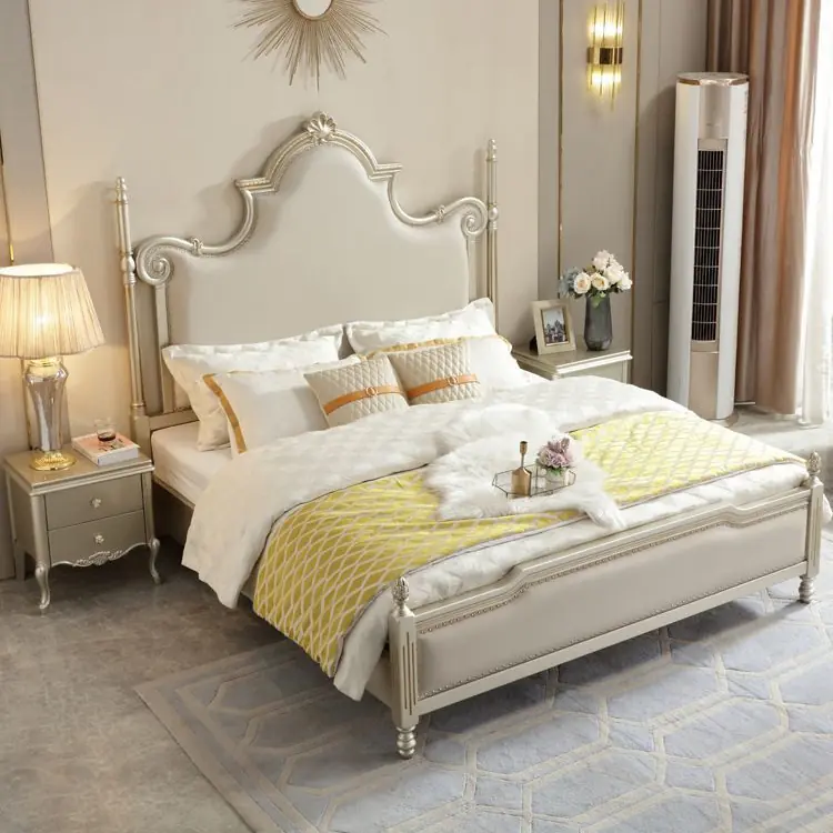 Giường Ngủ Bọc Da Viền Mạ Vàng Thanh Lịch - SP16017 8 giuong ngu boc da vien ma vang thanh lich sp16017 3