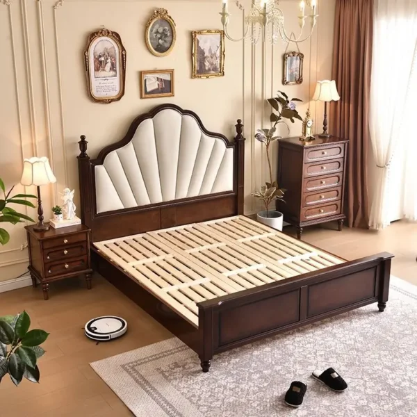 Giường Ngủ Gỗ Tân Cổ Điển Sang Trọng - SP16022 7 giuong ngu go tan co dien sang trong sp16022 1