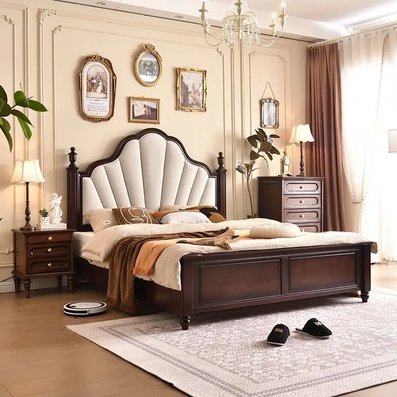 Giường Ngủ Gỗ Tân Cổ Điển Sang Trọng - SP16022 9 giuong ngu go tan co dien sang trong sp16022 2