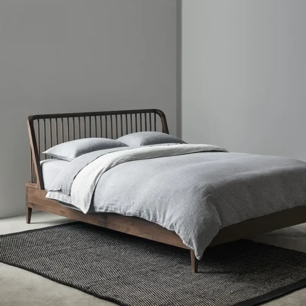 Giường ngủ khung gỗ thiết kế đơn giản hiện đại - SP18283