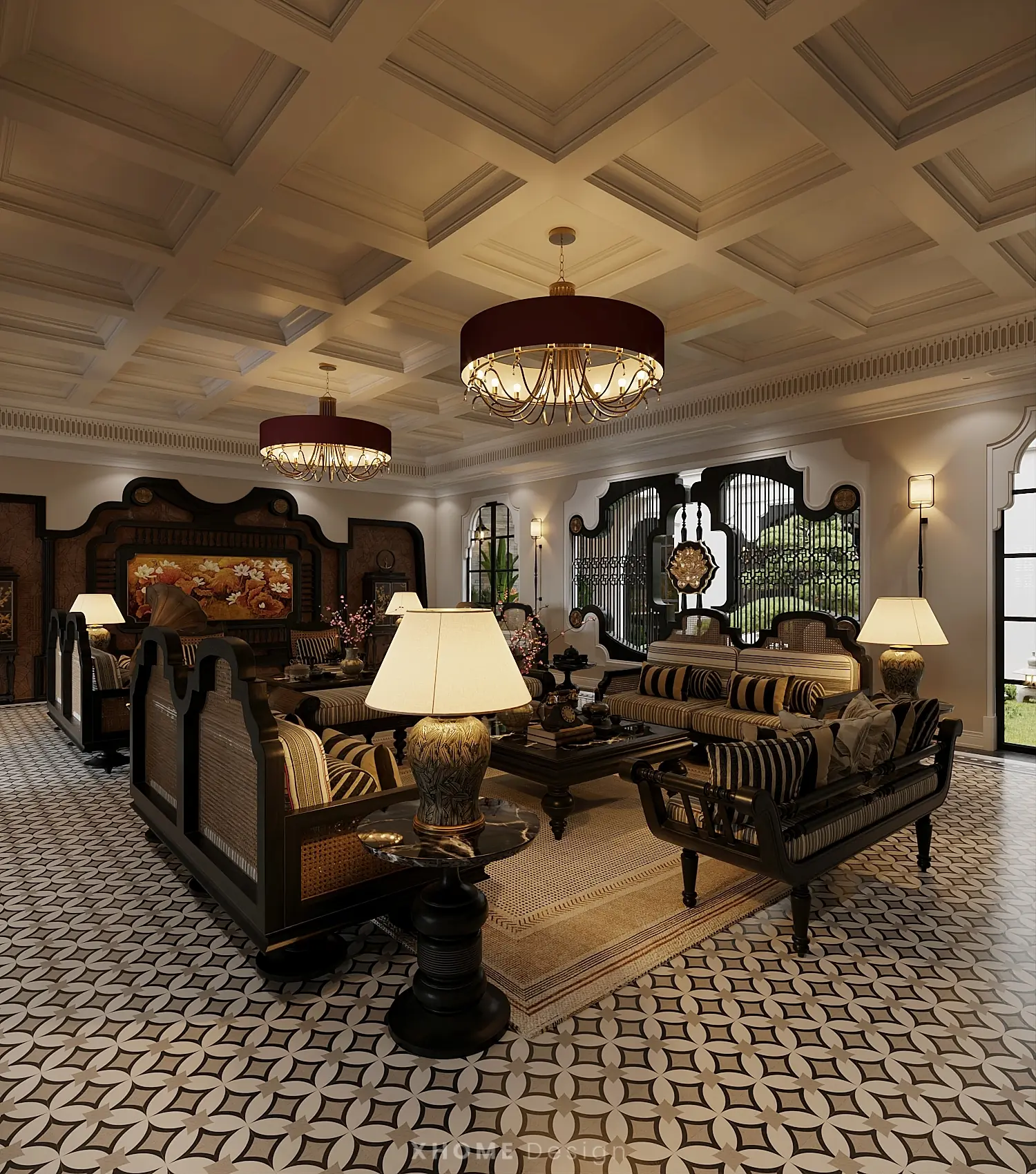 mau thiet ke noi that chung cu phong cach indochine tk17405 2