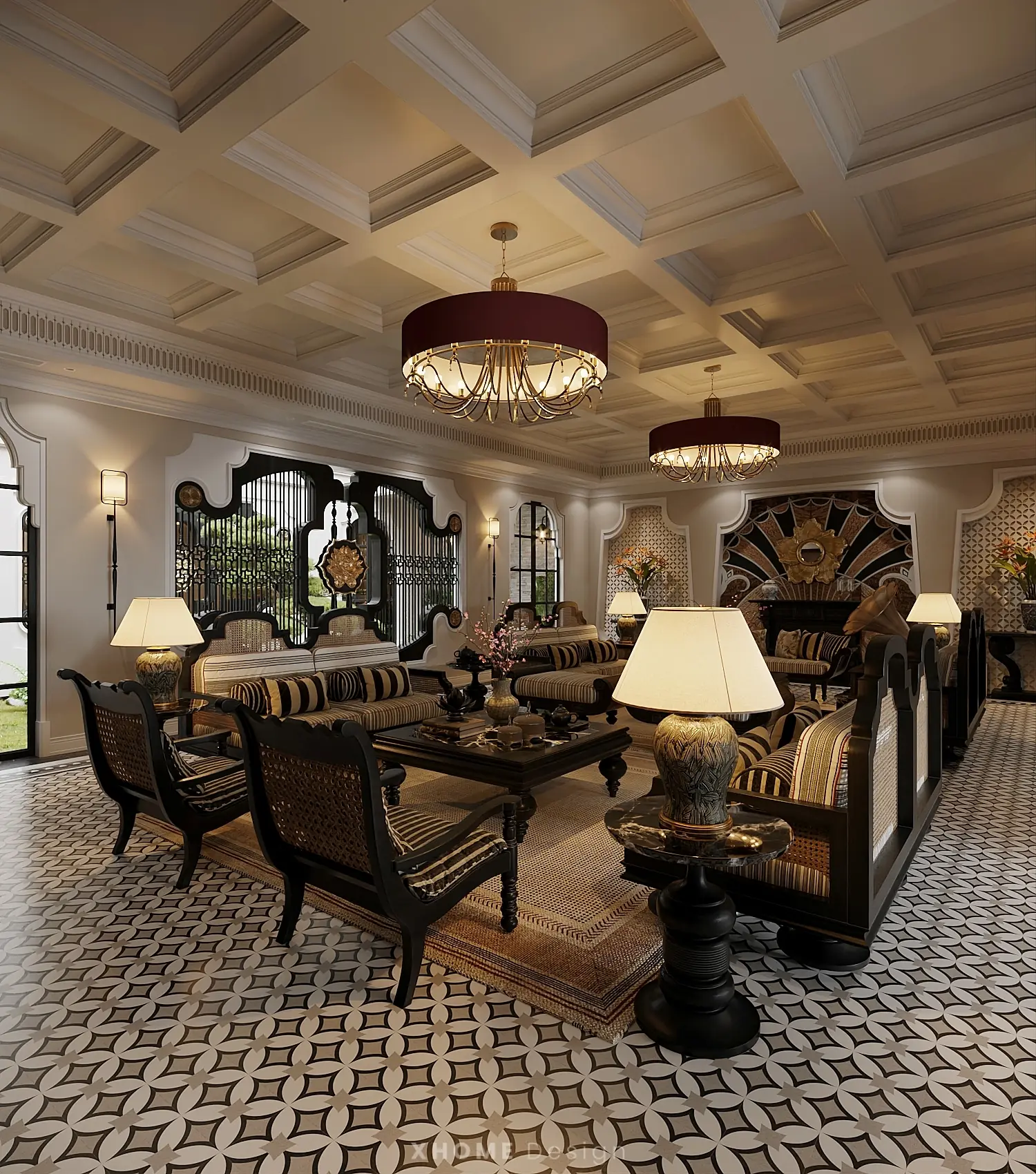 mau thiet ke noi that chung cu phong cach indochine tk17405 22