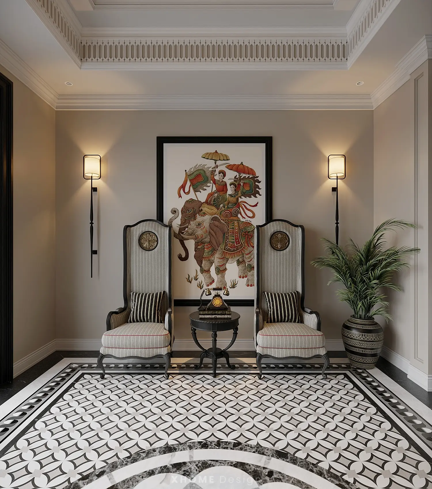 mau thiet ke noi that chung cu phong cach indochine tk17405 37