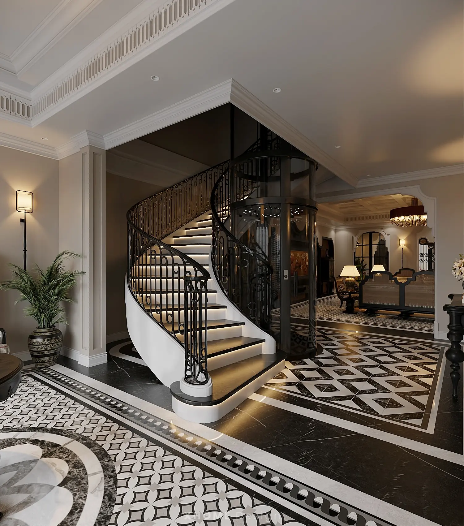 mau thiet ke noi that chung cu phong cach indochine tk17405 47