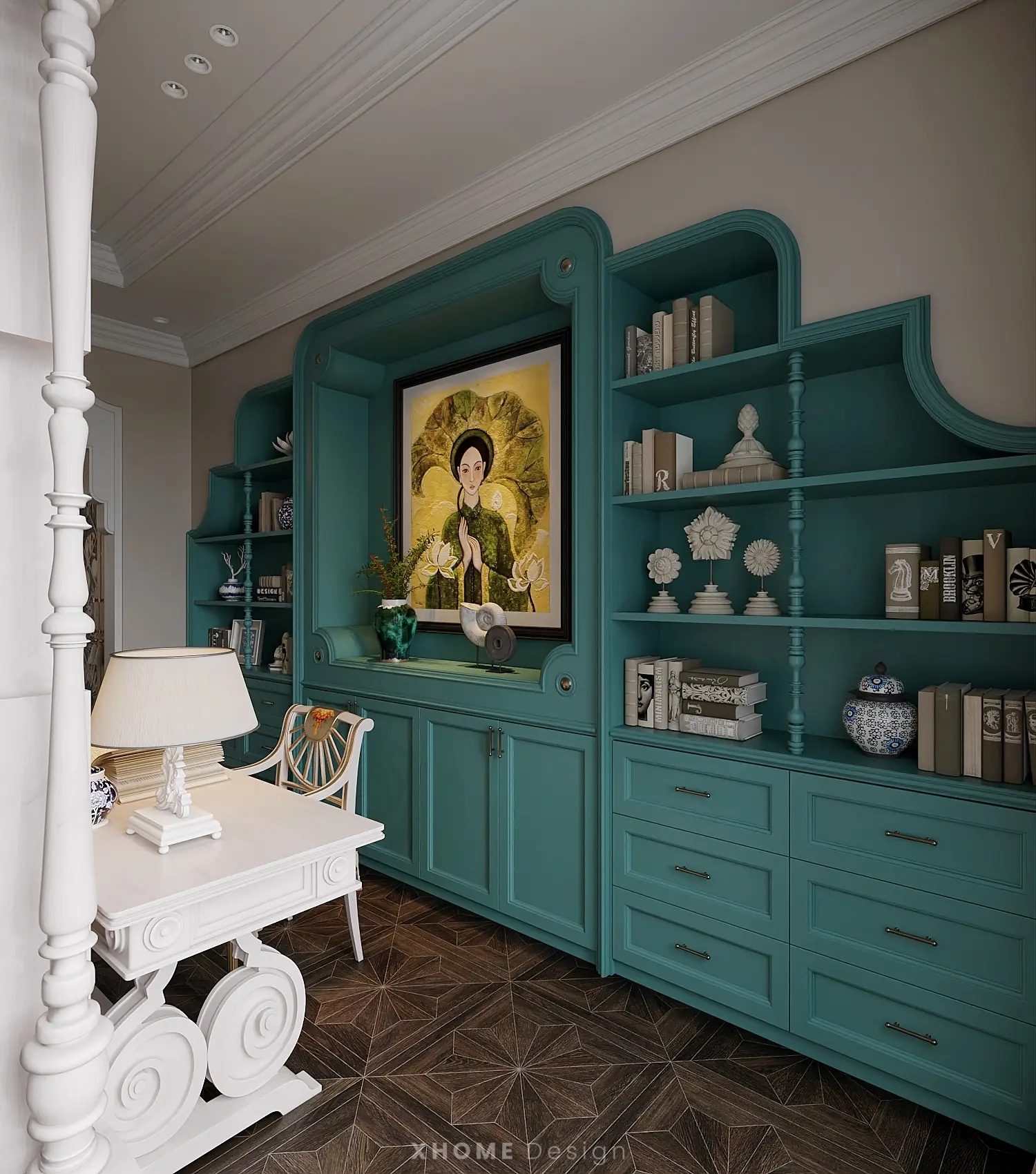 mau thiet ke noi that chung cu phong cach indochine tk17405 48