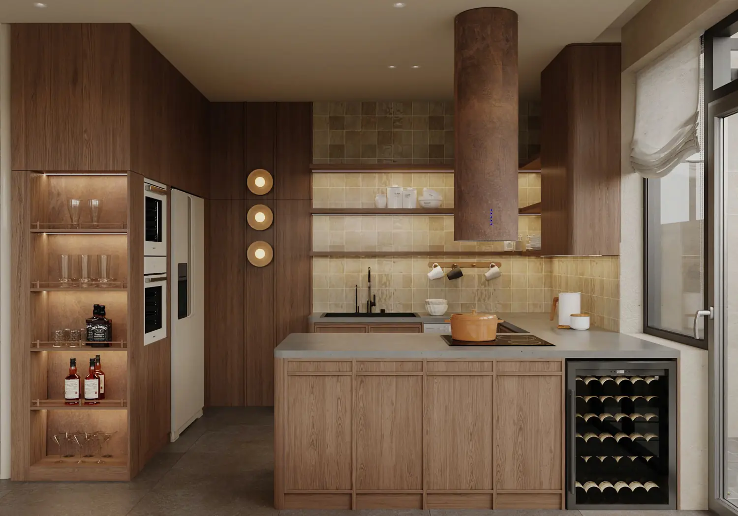 mau thiet ke noi that chung cu phong cach japandi wabi sabi toi gian a dong tk18265 4