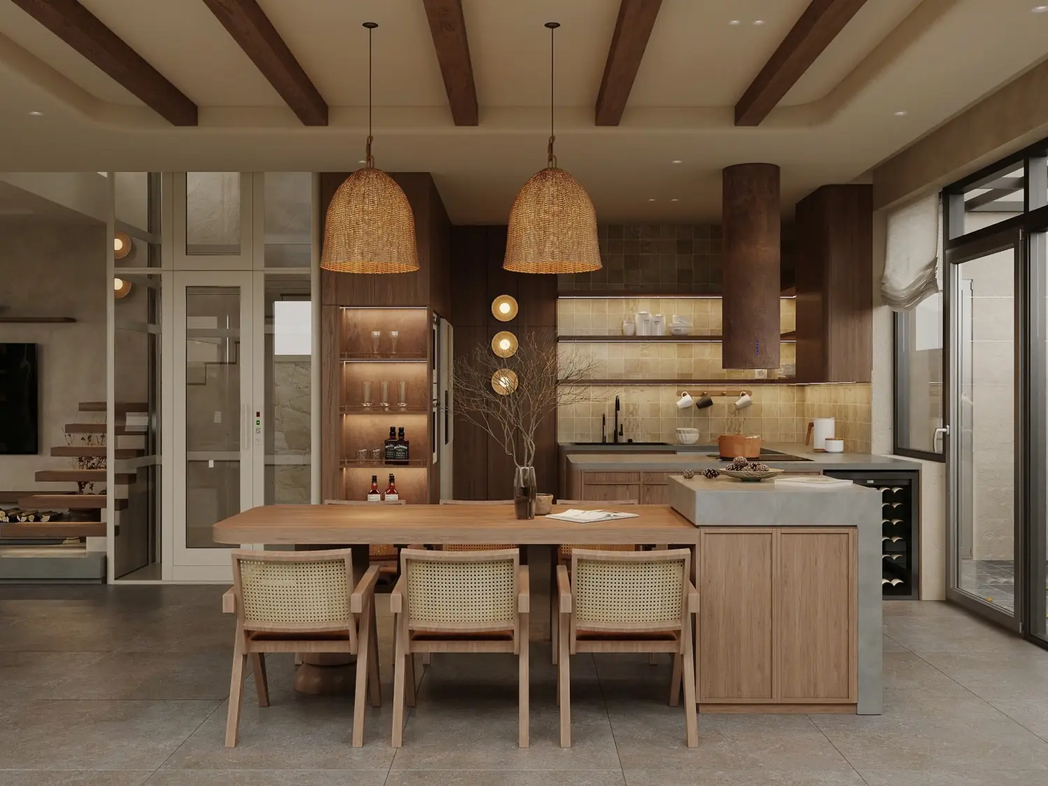 mau thiet ke noi that chung cu phong cach japandi wabi sabi toi gian a dong tk18265 5