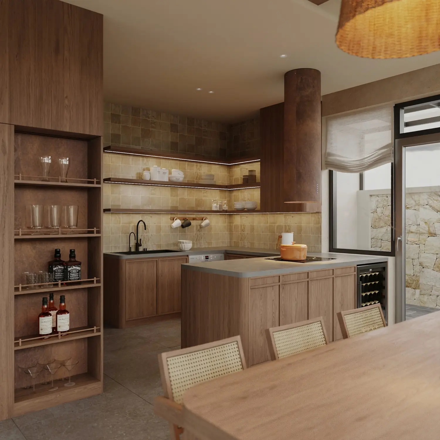 mau thiet ke noi that chung cu phong cach japandi wabi sabi toi gian a dong tk18265 8