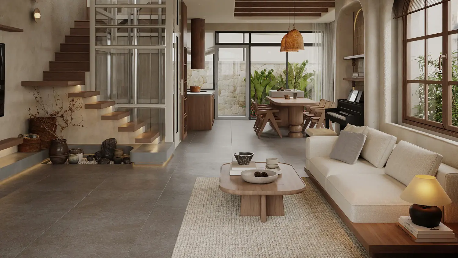 mau thiet ke noi that chung cu phong cach japandi wabi sabi toi gian a dong tk18265