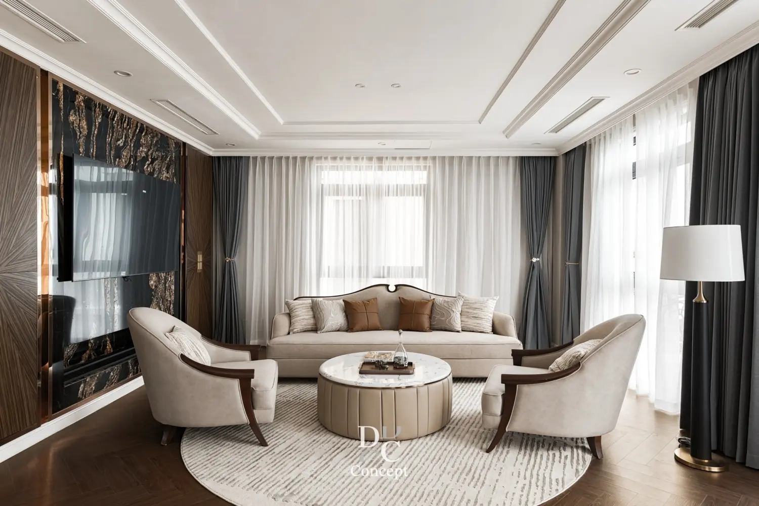 mau thiet ke noi that chung cu phong cach tan co dien sang trong tk17629 82