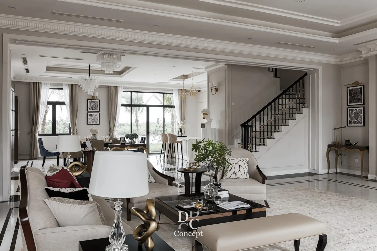 mau thiet ke noi that chung cu phong cach tan co dien sang trong tk17629 87