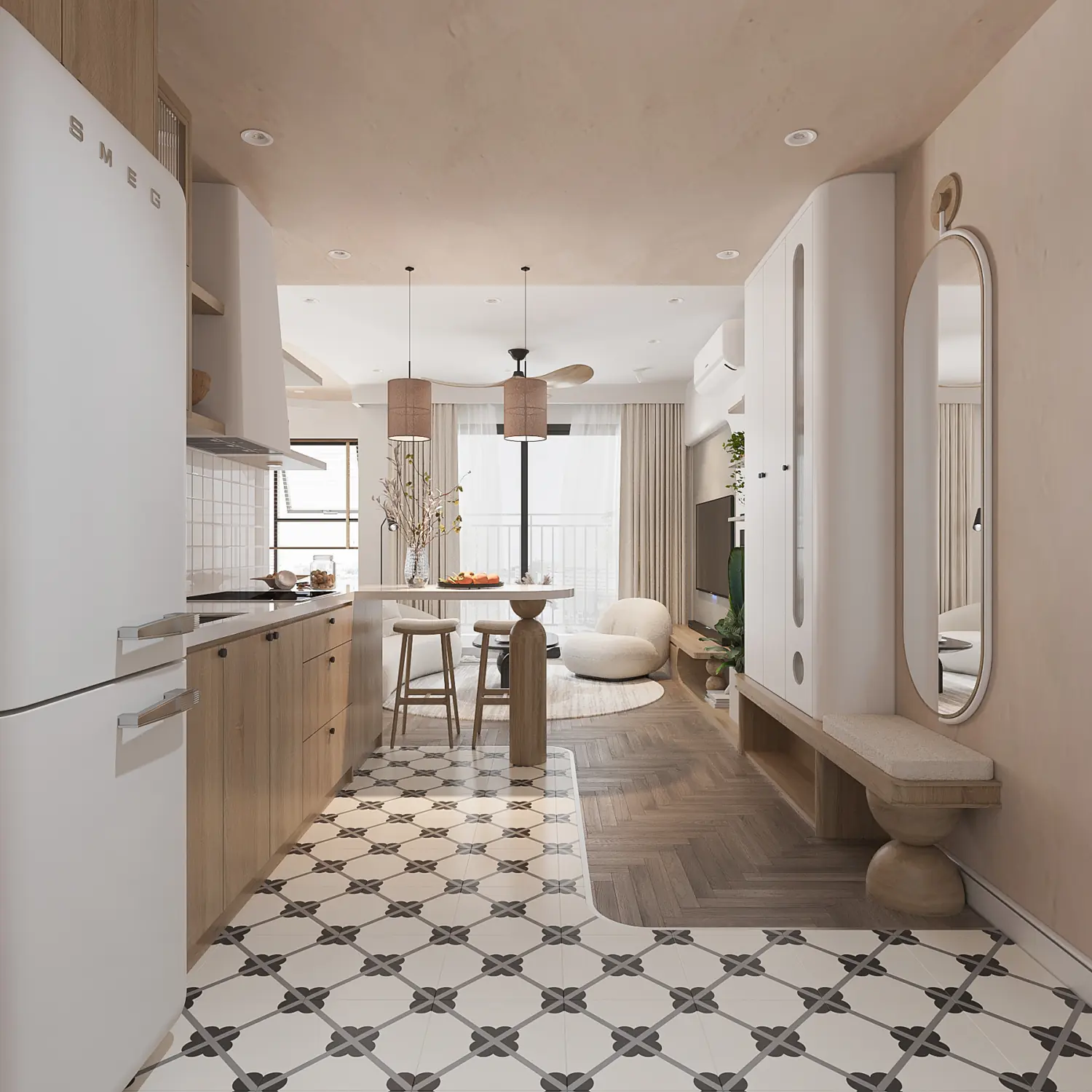 mau thiet ke noi that chung cu phong cach wabi sabi tk16423 5