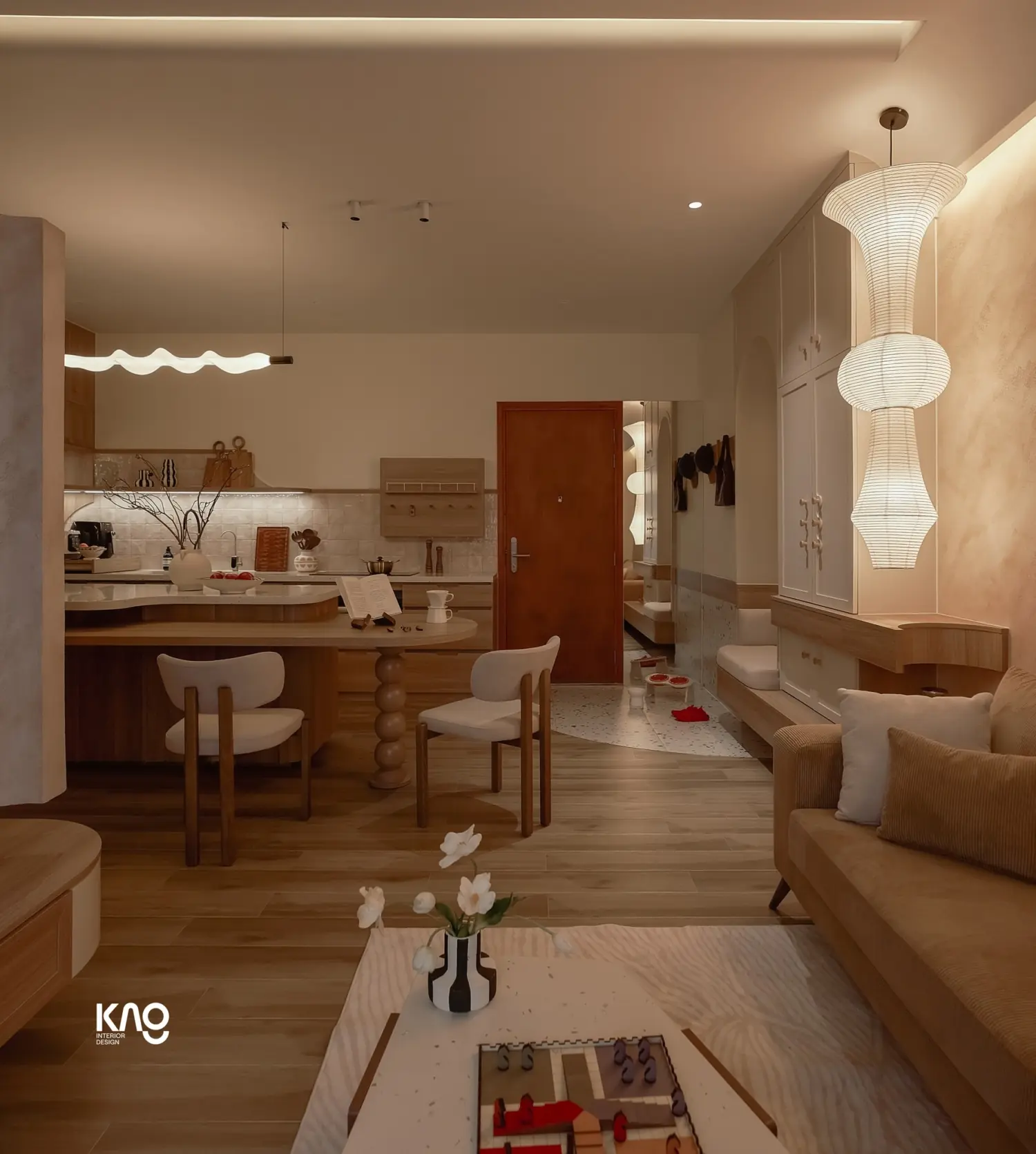 Mẫu thiết kế nội thất chung cư phong cách Wabi Sabi - TK17835 6 mau thiet ke noi that chung cu phong cach wabi sabi tk17835 26