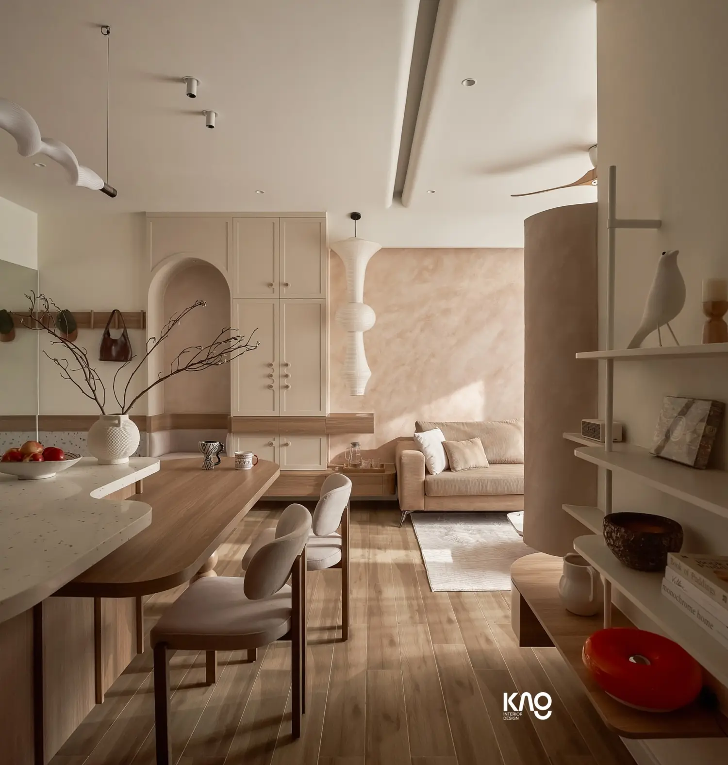 Mẫu thiết kế nội thất chung cư phong cách Wabi Sabi - TK17835 10 mau thiet ke noi that chung cu phong cach wabi sabi tk17835 6