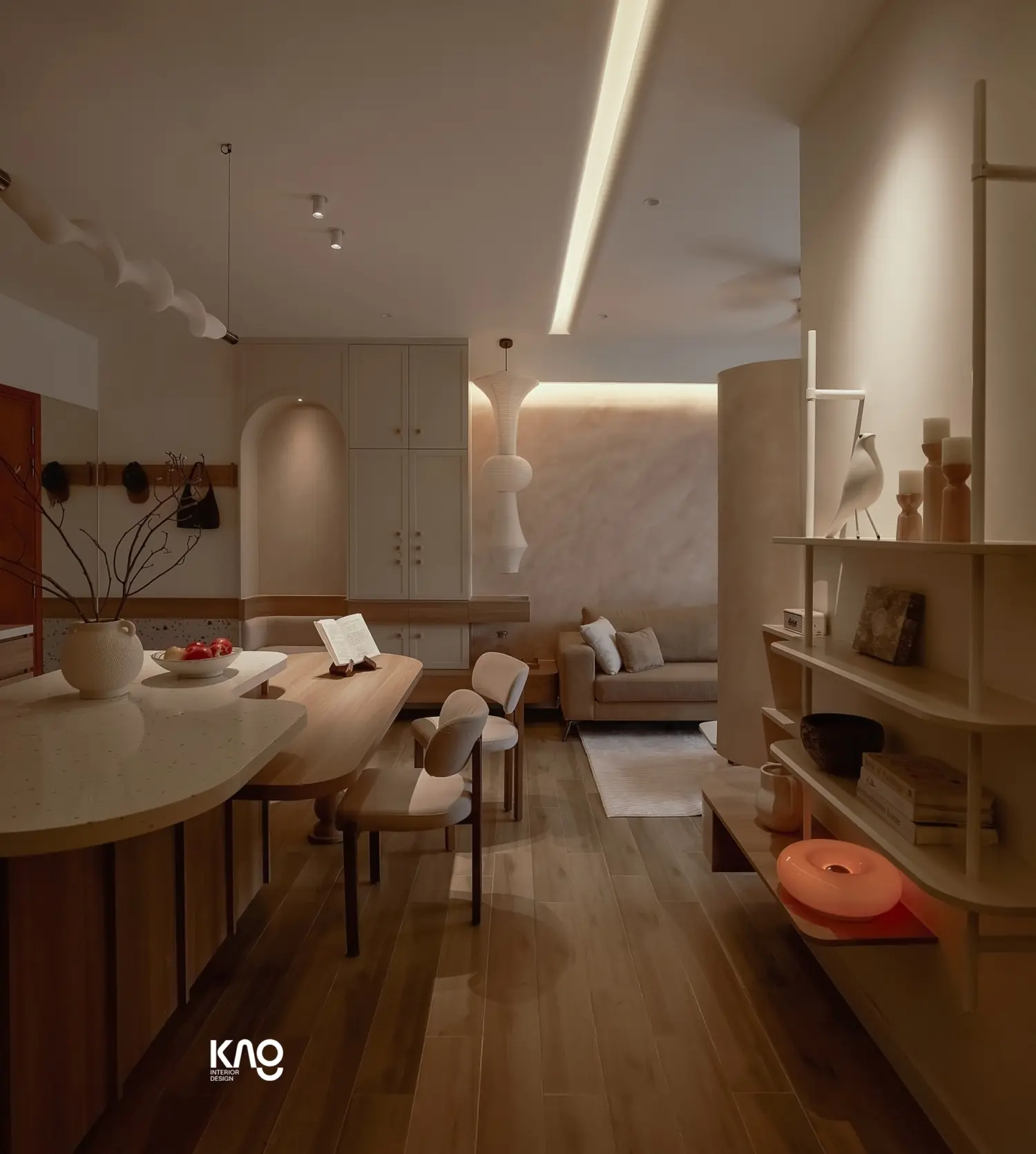 Mẫu thiết kế nội thất chung cư phong cách Wabi Sabi - TK17835 12 mau thiet ke noi that chung cu phong cach wabi sabi tk17835 9