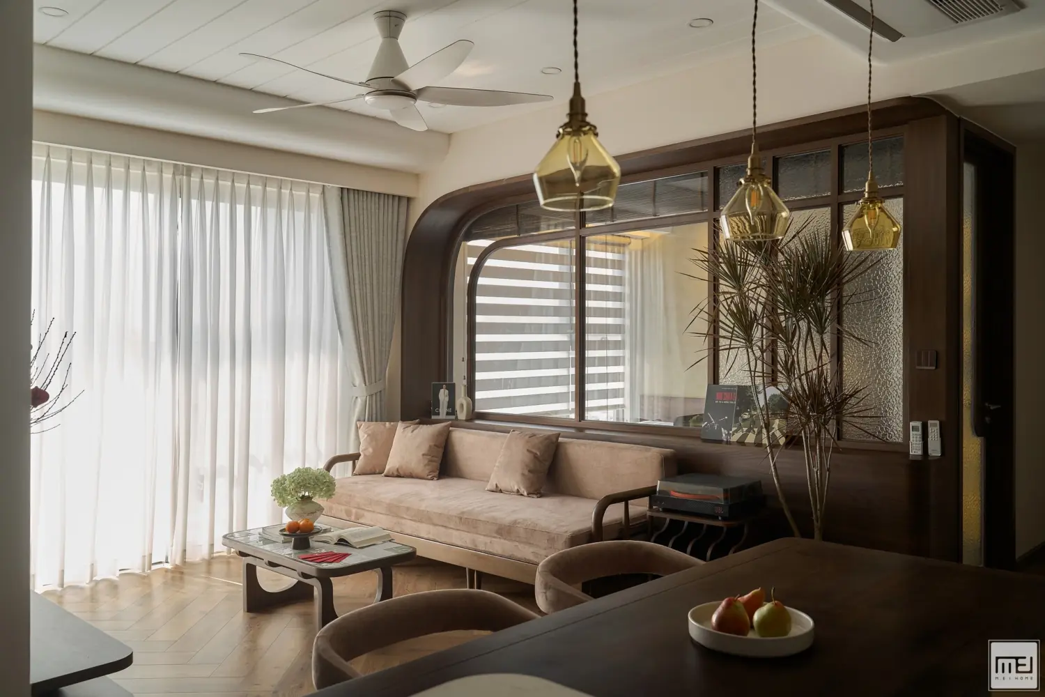 Thiết kế nội thất chung cư phong cách Á Đông - TK16113 4 thiet ke noi that chung cu phong cach a dong tk16113 2