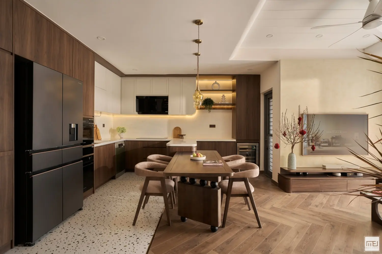 Thiết kế nội thất chung cư phong cách Á Đông - TK16113 2 thiet ke noi that chung cu phong cach a dong tk16113 5