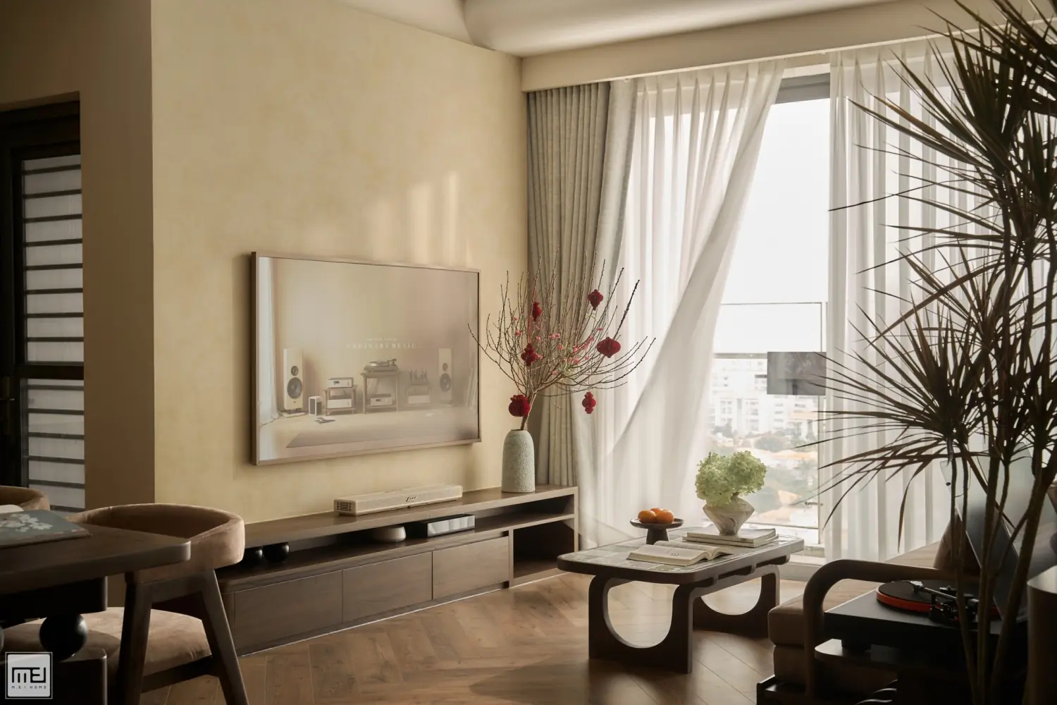 Thiết kế nội thất chung cư phong cách Á Đông - TK16113 5 thiet ke noi that chung cu phong cach a dong tk16113 8