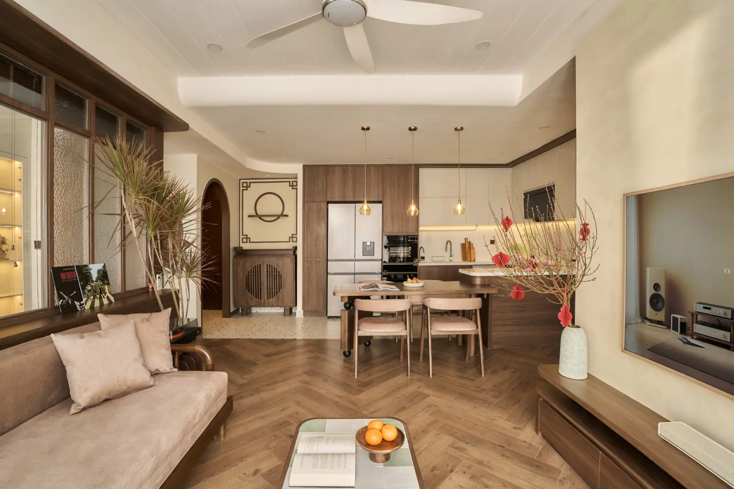 thiet ke noi that chung cu phong cach a dong tk16113