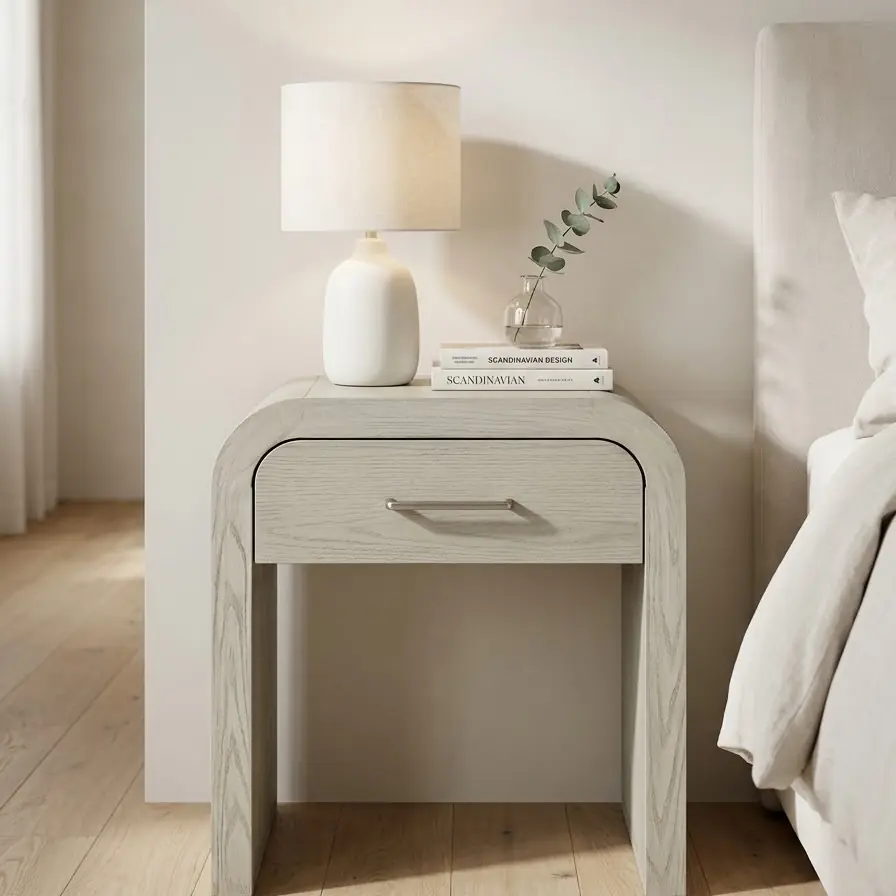 Tủ tab đầu giường gỗ thiết kế uốn cong hiện đại - Sp17994 10 tu tab dau giuong go thiet ke uon cong hien dai sp17994 1