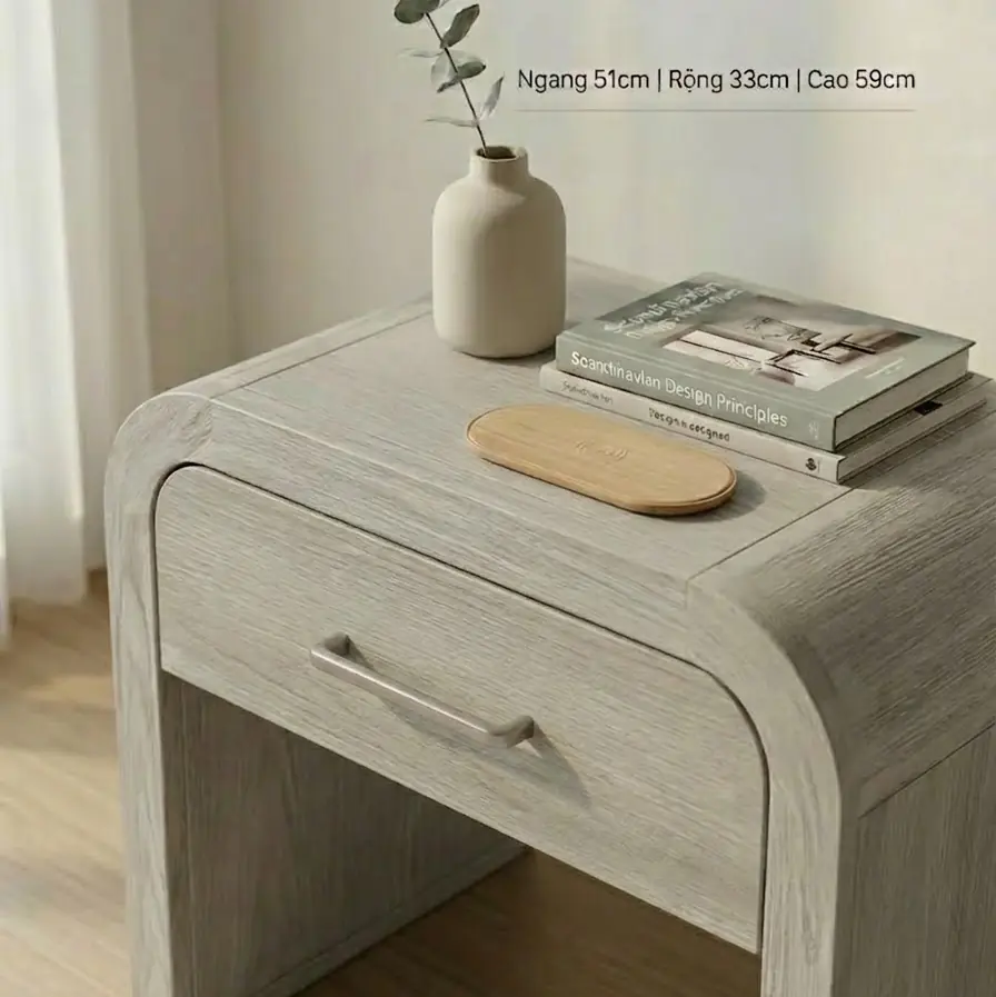 Tủ tab đầu giường gỗ thiết kế uốn cong hiện đại - Sp17994 8 tu tab dau giuong go thiet ke uon cong hien dai sp17994 3