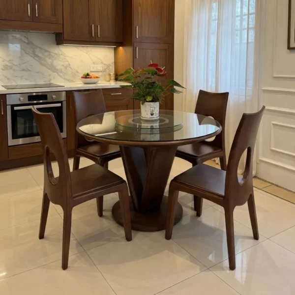 Ban An Go Soi Tron Xoay 2 Tang Mat Kinh Sp19015 3