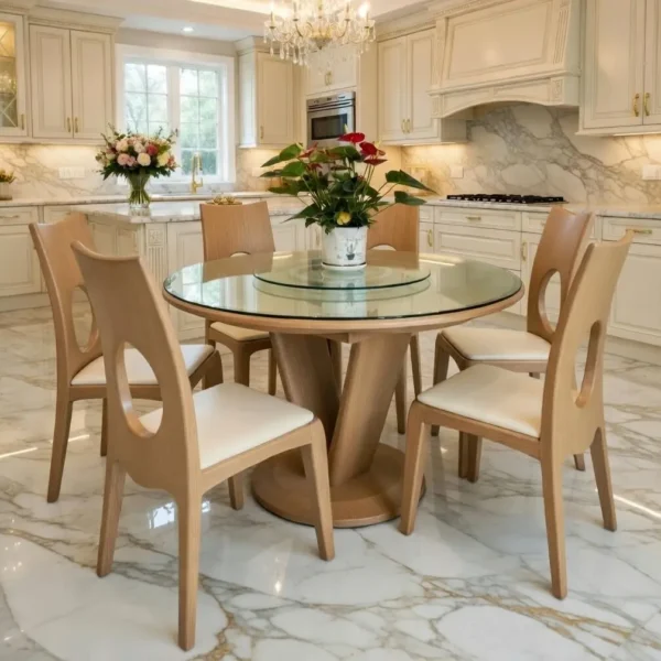 Ban An Go Soi Tron Xoay 2 Tang Mat Kinh Sp19015