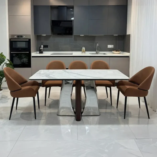 ban an mat da vi tinh the chan inox ghe da nhap khau cao cap sp18862 8