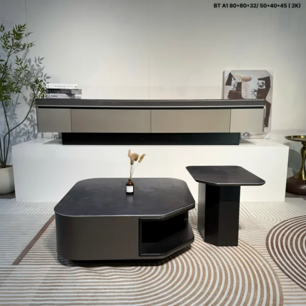 Bàn trà đôi mặt đá cao cấp - SP18837