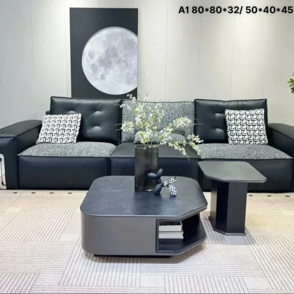 Bàn trà đôi mặt đá cao cấp - SP18837 11 ban tra doi mat da cao cap sp18837