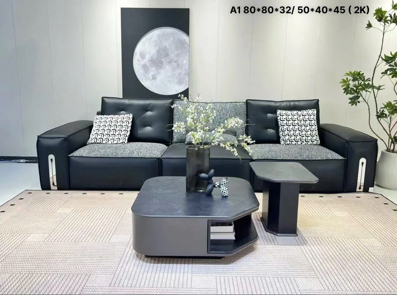 Bàn trà đôi mặt đá cao cấp - SP18837 12 ban tra doi mat da cao cap sp18837