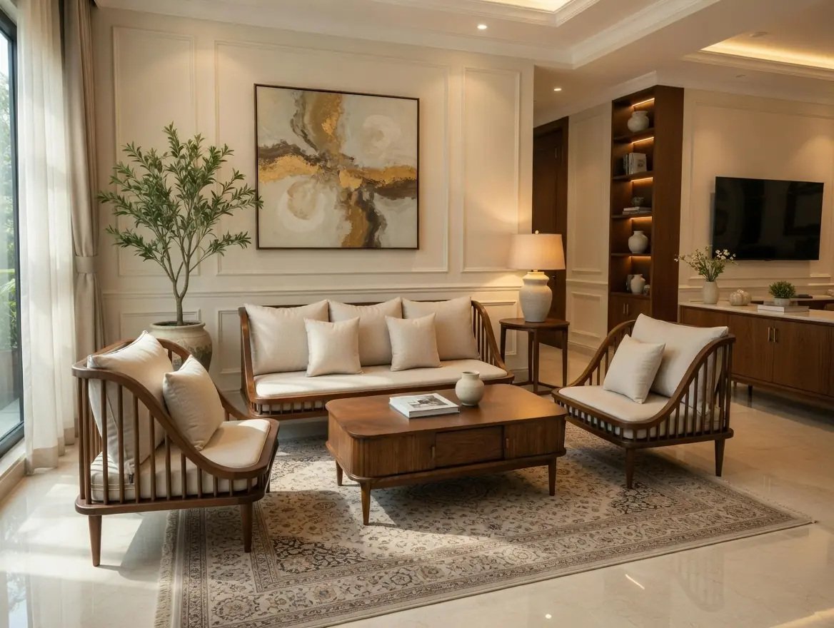 ghe sofa vang go soi boc vai ni cao cap sp18890 2